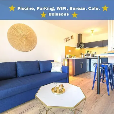 Le Bleu Nuit Piscine Parking Netflix Cafe * Villemur-sur-Tarn